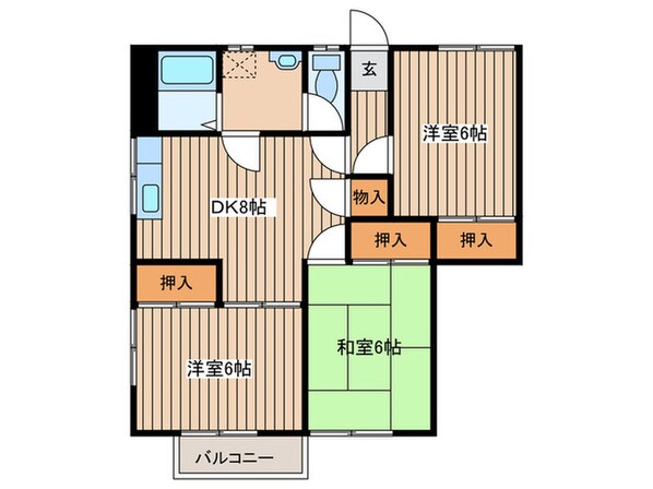 コーポ加藤の物件間取画像